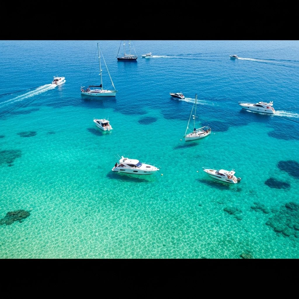 Kristallklares türkisfarbenes Wasser Adria San Vito
